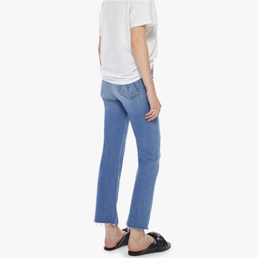 MOTHER HW Rider Ankle Fray Jeans in Party Like a Pirate - Picture 3 of 10